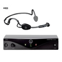 MICROFONO DE DIADEMA AKG, INALAMBRICO, SALIDA XLR, BODYPACK, CARDIODE, CONDENSADO PROPOLARIZADO, UHF CON ALCANCE DE 30M