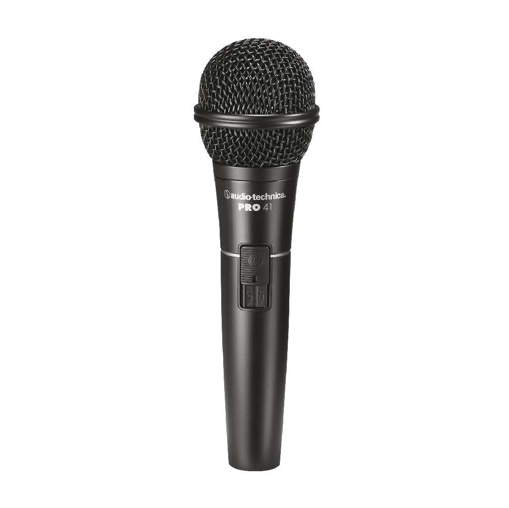 MICROFONO DINAMICO AUDIO TECHNICA, PARA VOCES, CARDIOIDE, CON SWITCH, COLOR NEGRO