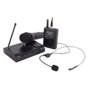 MICROFONO DINAMICO EIKON, INALAMBRICO, UHF, DOBLE CANAL, CON RECEPTOR, 50 Hz -15 KHz