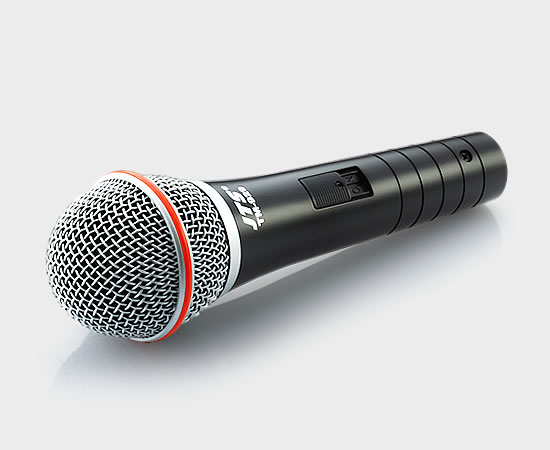 MICROFONO DINAMICO JTS, VOCAL, CARDIOIDE, CHASIS NEGRO CON INTERRUPTOR, CON CABLE XLR A XLR