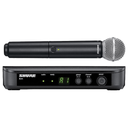 MICROFONO PROFESIONAL DINAMICO SHURE, CARDIOIDE, INALAMBRICO, CON RECEPTOR (BLX24/SM58)