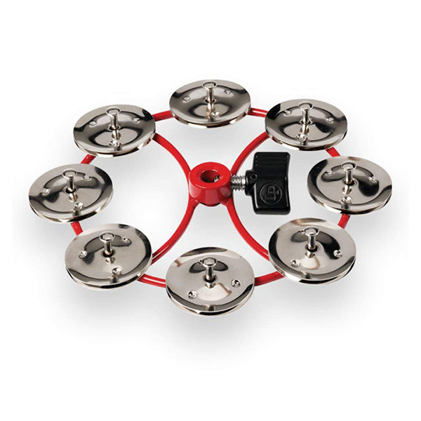 PANDERETA LP, SERIE CITY, PARA HI-HAT, ARO ROJO, 8 DISCOS