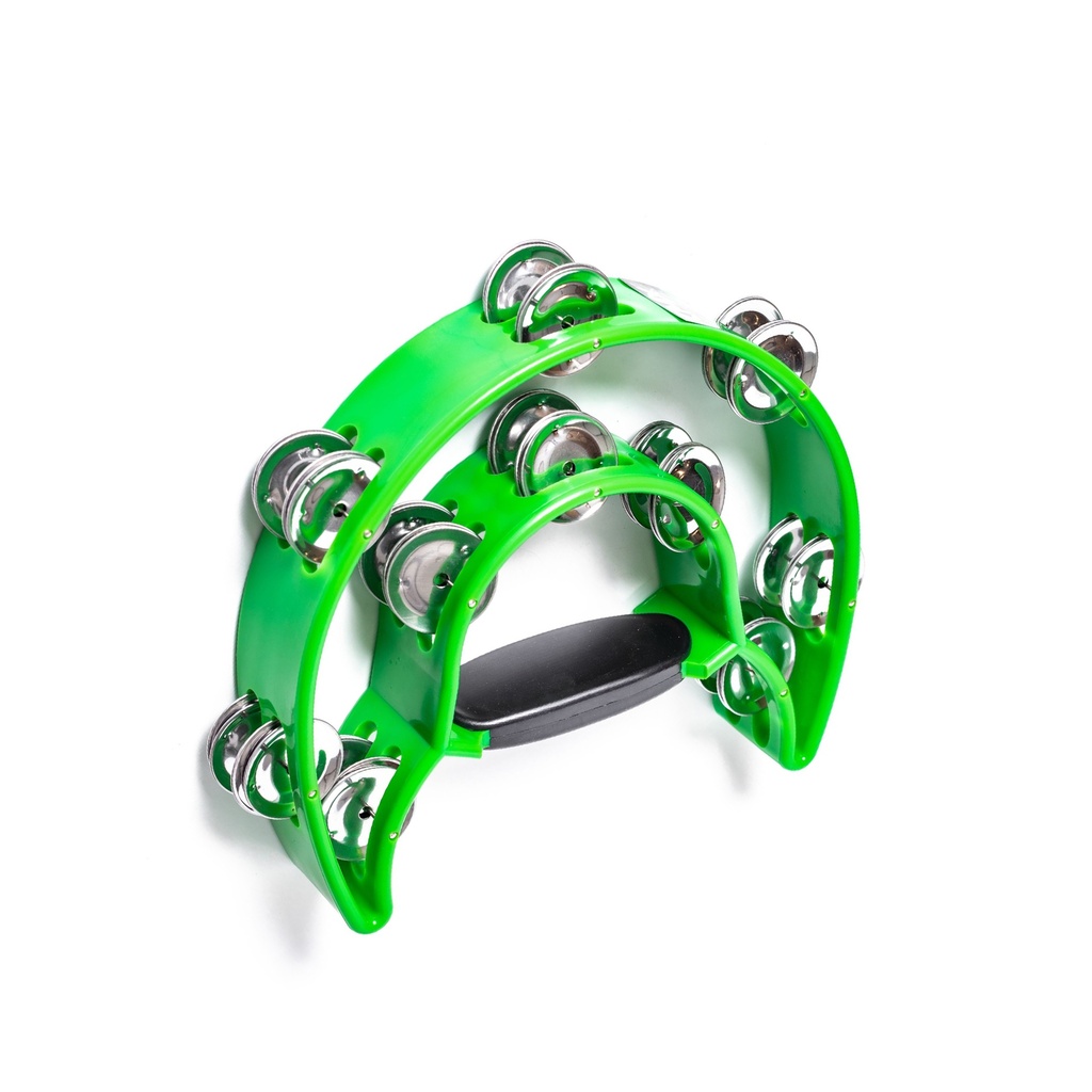 PANDERETA BOCHELI, DOBLE MEDIA LUNA, VERDE