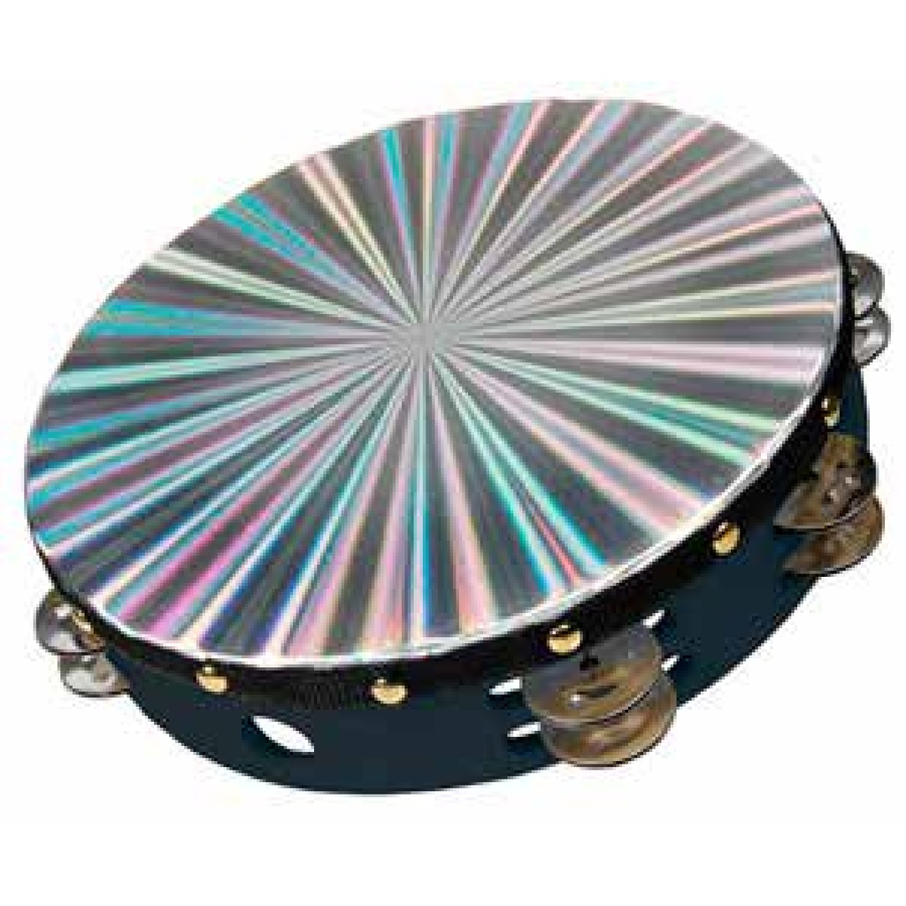 PANDERO STUDIO Z, 10 PULGADAS, ARO NEGRO, DISEÑO DIAMANTE