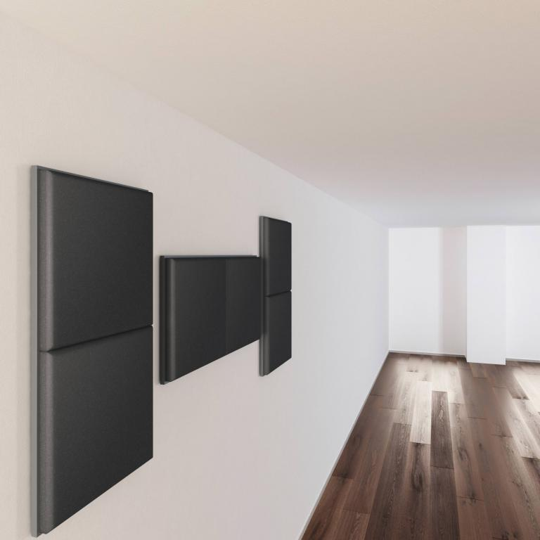 PANEL ACUSTICO SH004 AIX FOAM, LISA CARBON, COLOR ANTRACITA, 50CM X 50CM X 5CM,