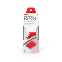 PAQUETE DE DAMPER PADS EVANS, 7 PIEZAS, COLOR ROJO