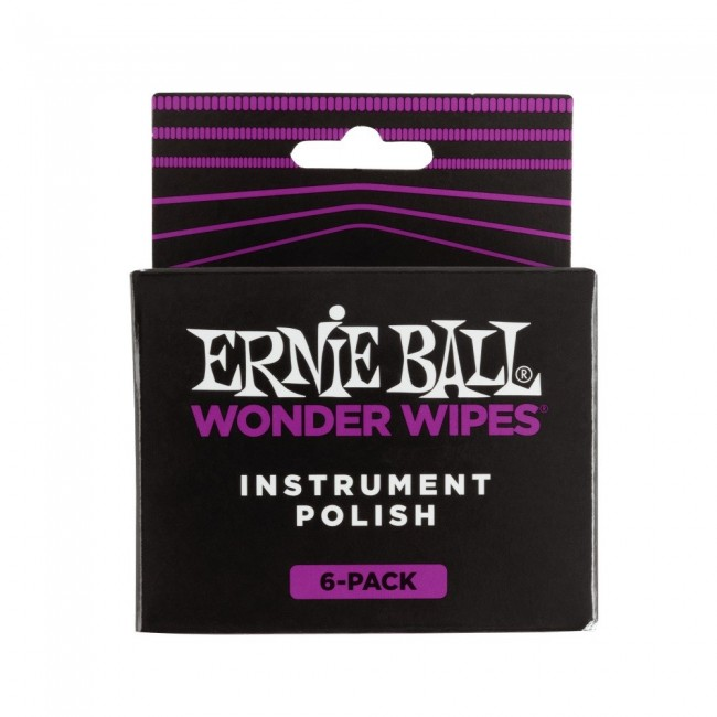 PAQUETE DE LIMPIEZA ERNIE BALL, PARA PULIR INSTRUMENTO, 6 UNIDADES