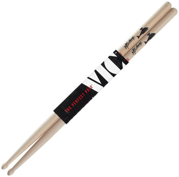 PAR DE BAQUETAS VIC FIRTH, SERIE SIGNATURE MATT GREINER, PUNTA DE MADERA, MADERA NOGAL