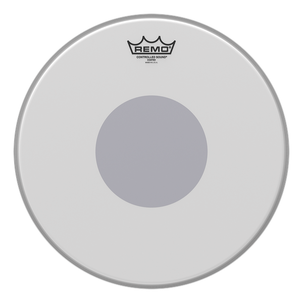 PARCHE CON RECUBRIMIENTO REMO, PARA TAMBOR DE 14, CONTROLLED SOUND COATED BLACK DOT