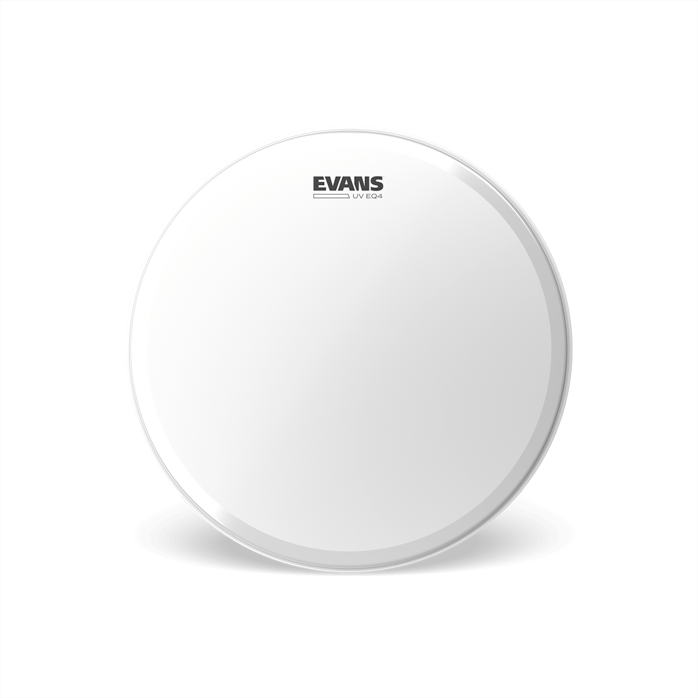 PARCHE EVANS, PARA BOMBO DE 22, DE 1 CAPA, COLOR BLANCO, TRATAMIENTO ULTRAVIOLETA