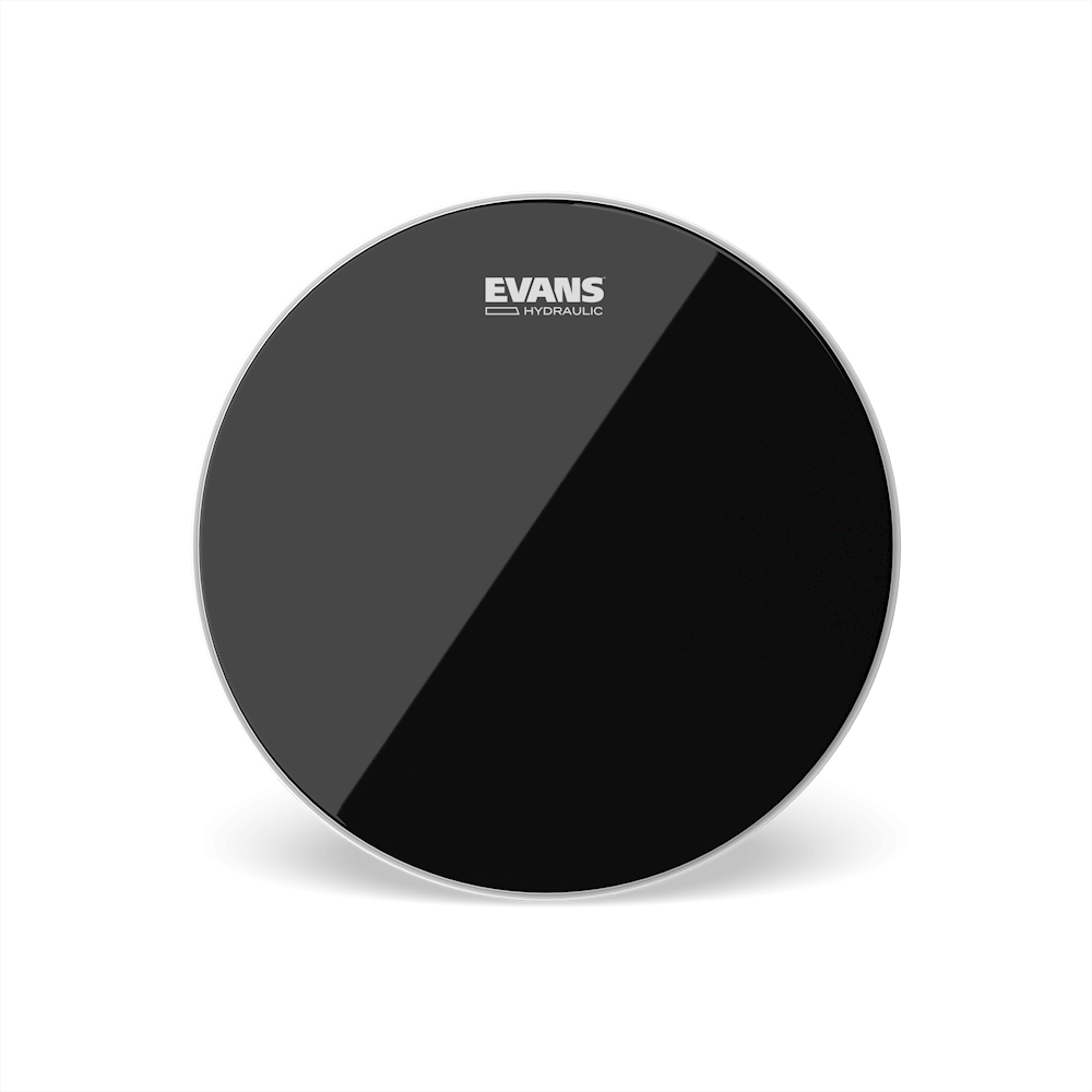 PARCHE EVANS, PARA TAMBOR DE 12, NEGRO HIDRAULICO, 2 CAPAS