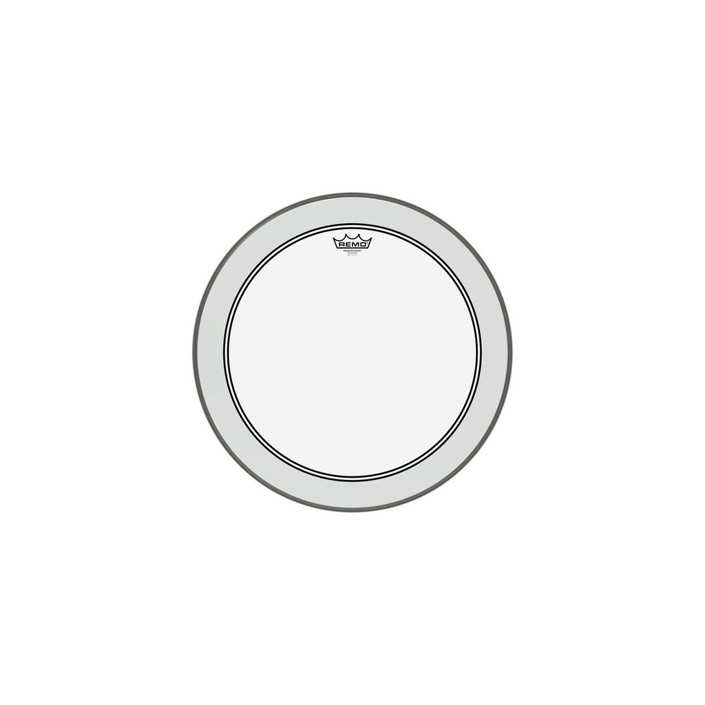 PARCHE REMO, PARA TAMBOR DE 14", SERIE POWERSTROKE 3, PARA TOM, TRANSPARENTE