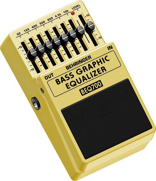 PEDAL ANALOGICO BEHRINGER, ECUALIZADOR GRAFICO, 7 BANDAS, COLOR AMARILLO