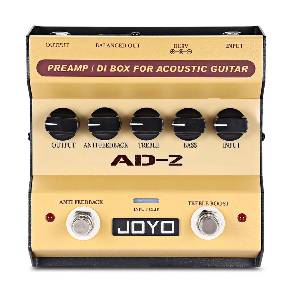 PEDAL ANALOGICO JOYO, 9V, P/GUITARRA ELECTRO ACUSTICA, ECUALIZADOR, CAJA DIRECTA