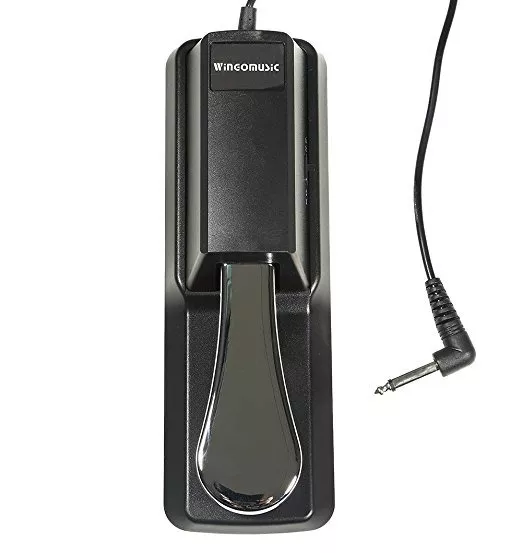 PEDAL DE SOSTENIDO PARA TECLADO WINGO, CON INTERRUPTOR DE POLARIDAD