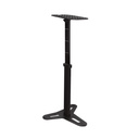 PEDESTAL PROFESIONAL ALCTRON, PARA MONITOR DE STUDIO, ALTURA Y ANGULO AJUSTABLE, TAPA DE GOMA, NEGRO, X UNIDAD