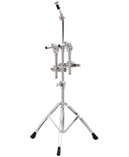 PEDESTAL BOCHELI, PARA PLATILLO Y 2 TOMS AEREOS, CROMADO