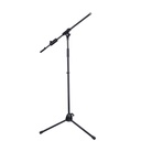 PEDESTAL PARA MICROFONO ALCTRON, CON BRAZO, CONTRAPESO DESMONTABLE, METALICO COLOR NEGRO