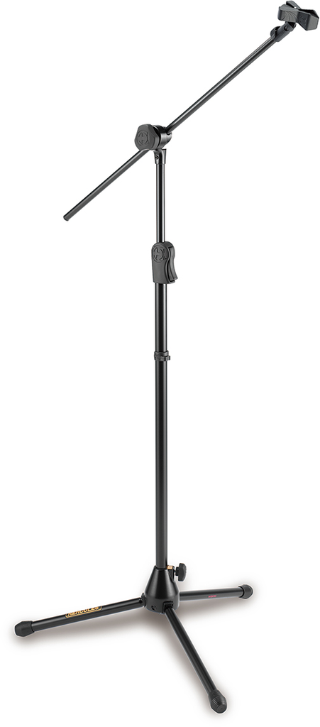 PEDESTAL PARA MICROFONO HERCULES, CON BRAZO, SISTEMA EZ, COLOR NEGRO