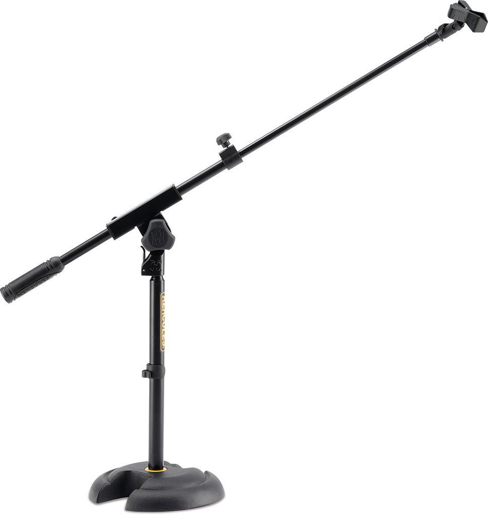 PEDESTAL PARA MICROFONO MINI HERCULES, CON BRAZO, COLOR NEGRO