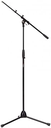 PEDESTAL PARA MICROFONO PROEL, CON BOOM, NEGRO, PARA USO EN ESCENARIO PROFESIONAL