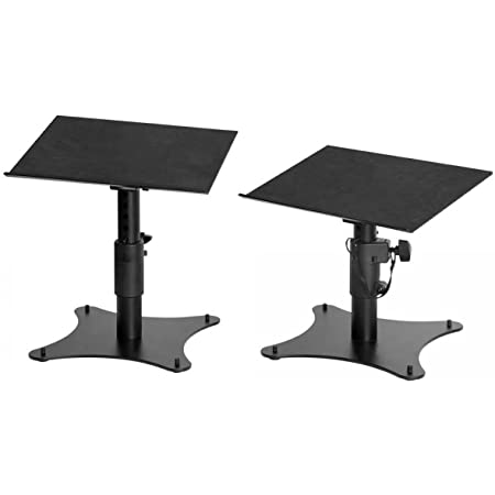 PEDESTAL PARA MONITOR ON-STAGE, INCLUYE 2 PEDESTALES, NEGRO