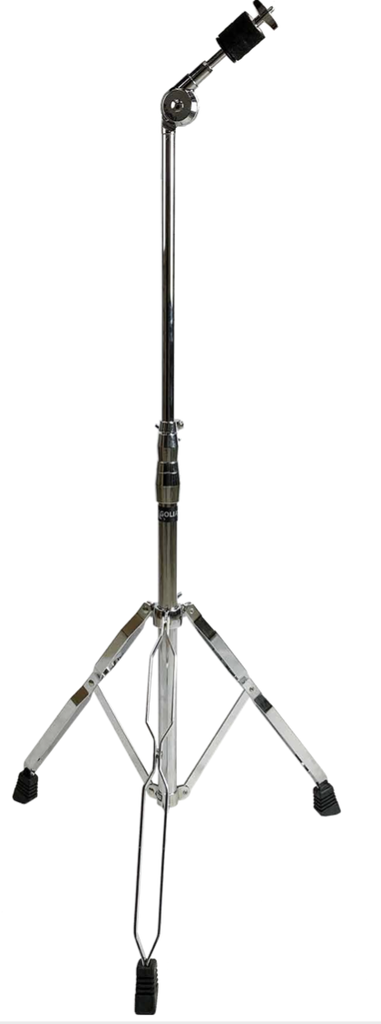 PEDESTAL PARA PLATILLOS GOLIAT, CON BRAZO CORTO CON INCLINACION, CROMADO, PATA DOBLE