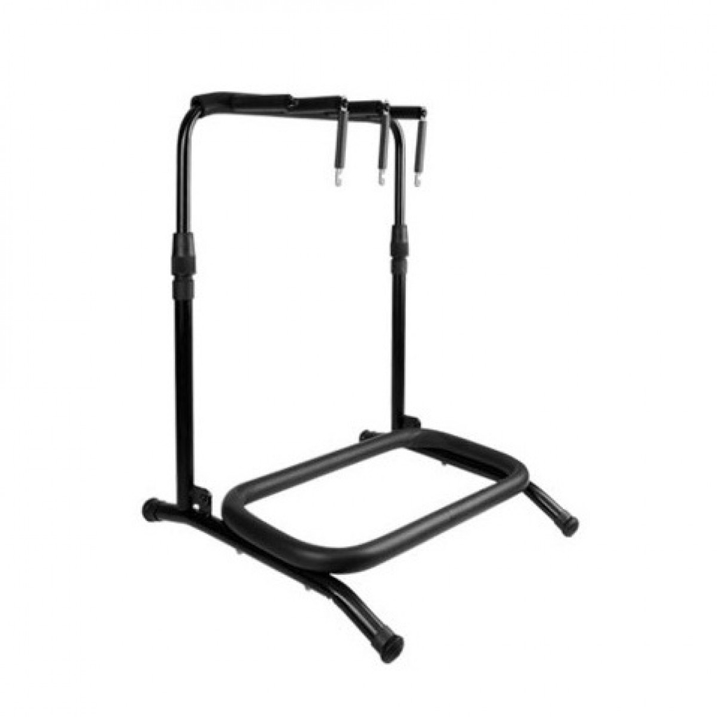 PEDESTAL ZEBRA, PARA 3 GUITARRAS, NEGRO