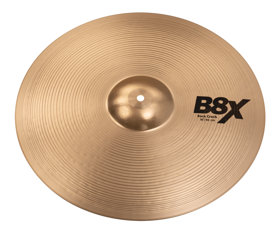PLATILLO ROCK CRASH SABIAN, 18 PULGADAS, SERIE B8X, ACABADO BRILLANTE