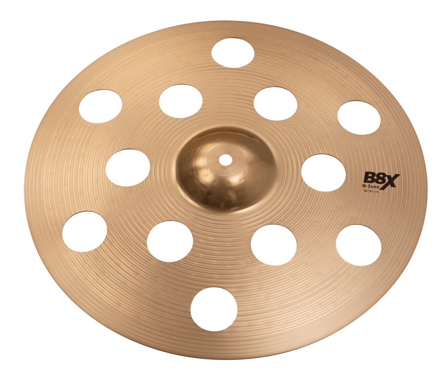 PLATILLO SABIAN, OZONE CRASH 16", B8X, AGUJERADO, BRONCE