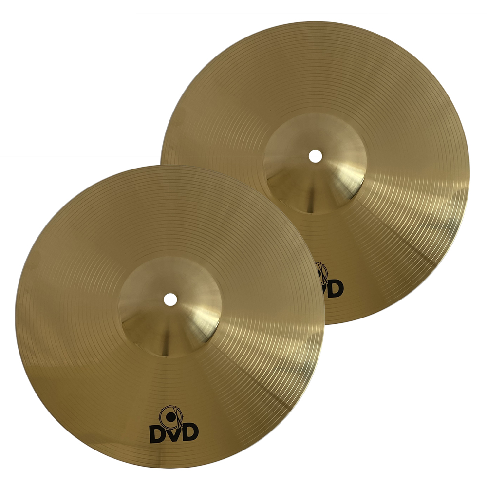PLATILLOS HI-HAT (PAR) DVD, 14, DORADO BRILLANTE