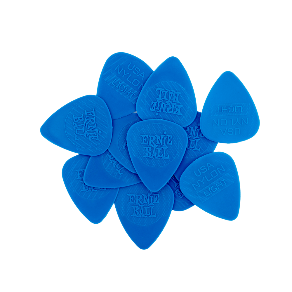 PUA ERNIE BALL, TIPO GOTA, USA NYLON, CON ANTIDESLIZANTE, LIGHT, AZUL, X UNIDAD