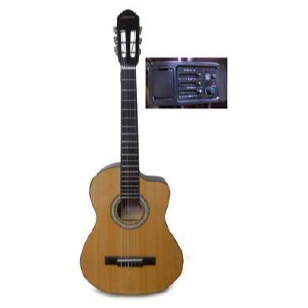 REQUINTO ELECTRO-ACUSTICO VALENCIANA, 36, NATURAL, CON FUNDA