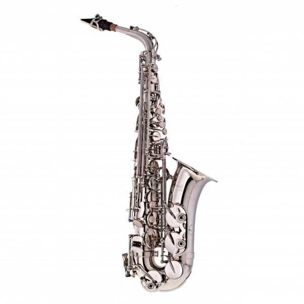 SAXOFON ALTO VIVALDI, NIQUELADO, CON ESTUCHE Y ACCESORIOS