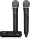SET DE 2 MICROFONOS BEHRINGER, SERIE ULTRALINK, DINAMICO, INALAMBRICO, 2 DE MANO, CON RECEPTOR