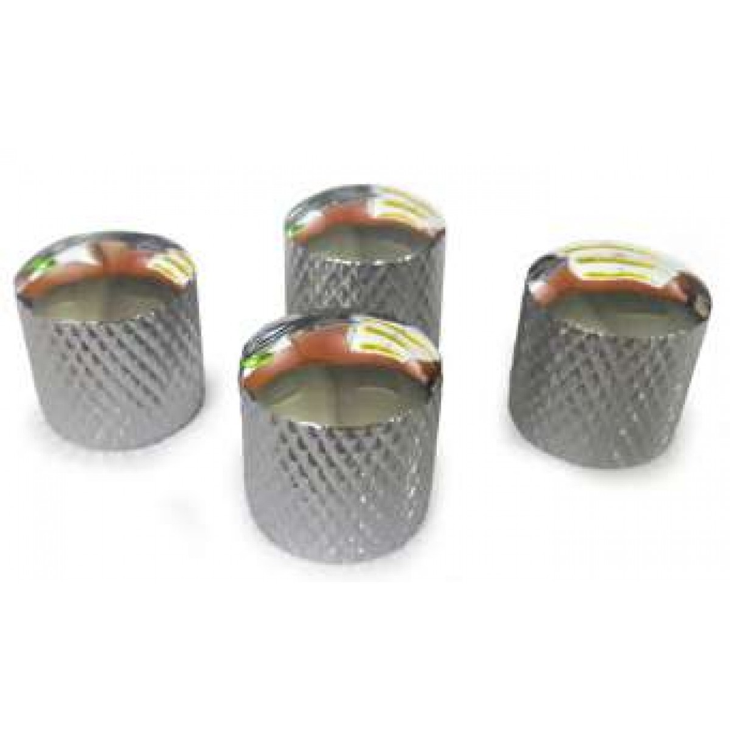 SET DE 4 PERILLAS HENDRIX, PARA GUITARRA ELECTRICA, PLATEADO