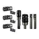SET DE 7 MICROFONOS AUDIO TECHNICA, PARA BATERIA, 5 DINAMICOS, 2 CONDENSADOS, CON CLIPS INCLUIDOS