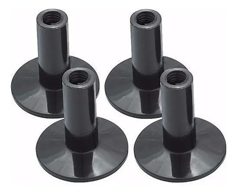 SET DE BASES DIXON, PLASTICO, PARA PEDESTAL DE PLATILLO, MATERIAL PLASTICO, COLOR NEGRO.