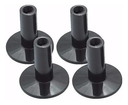 SET DE BASES DIXON, PLASTICO, PARA PEDESTAL DE PLATILLO, MATERIAL PLASTICO, COLOR NEGRO.