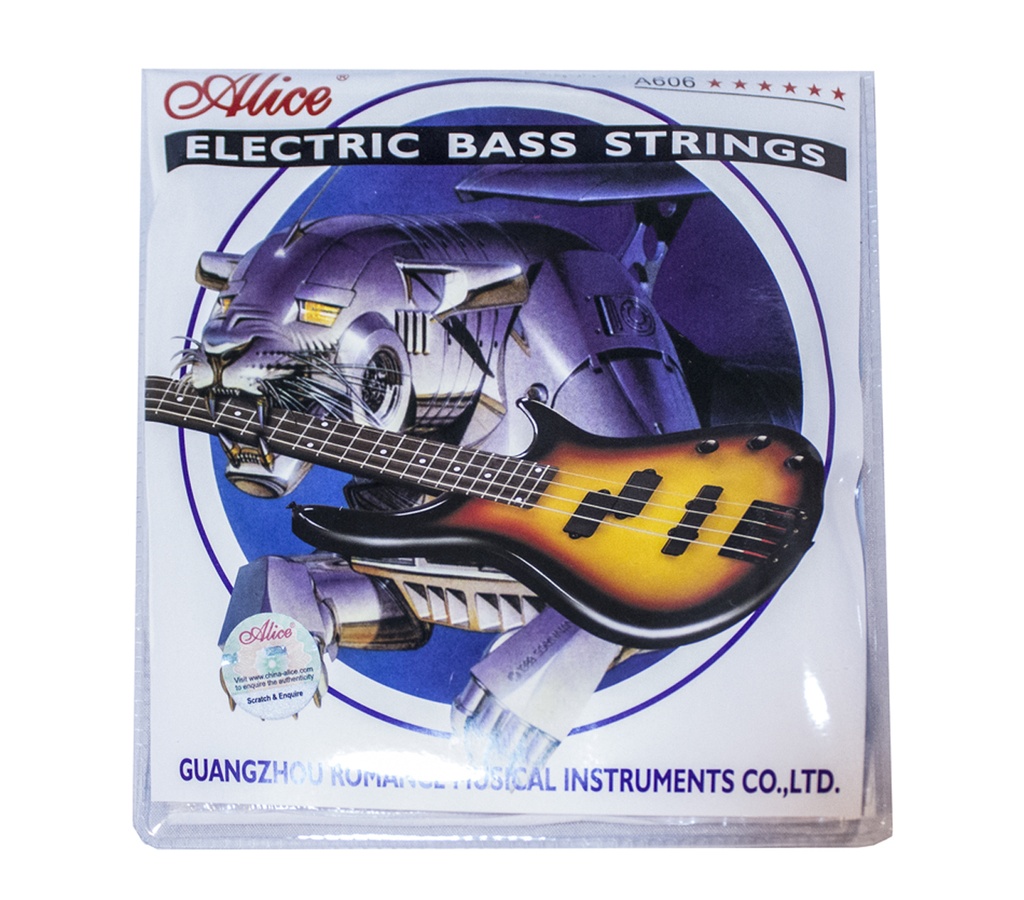 SET DE CUERDAS ALICE, PARA BAJO DE 6 CUERDAS, TRENSADO DE NIQUEL