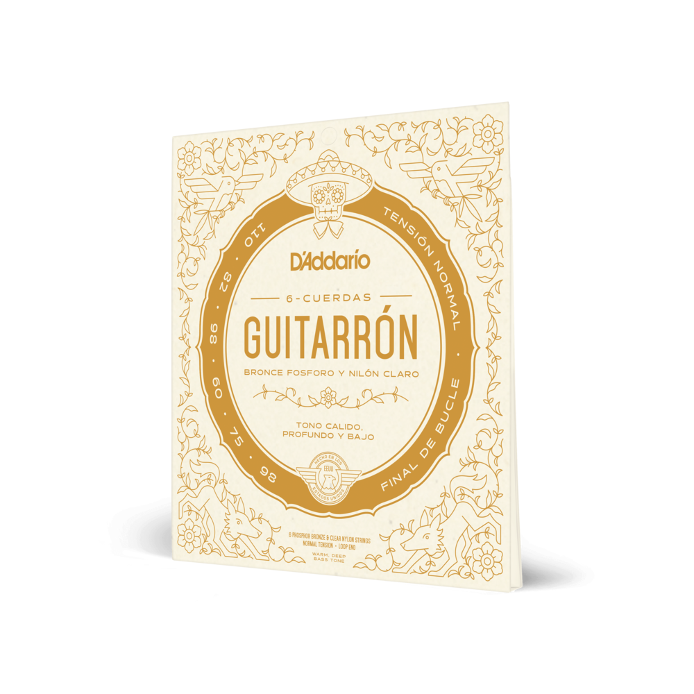 SET DE CUERDAS D´ADDARIO, PARA GUITARRON, Phosphor Bronze, NYLON