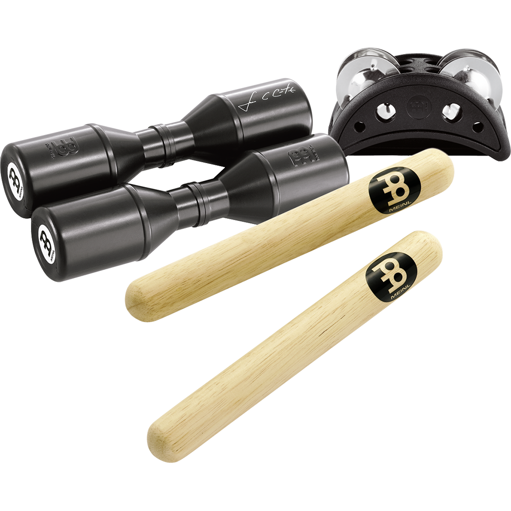 SET DE INSTRUMENTOS DE PERCUSION MEINL, INCLUYE: CFJS2S-BK, SH4BK, CL1HW