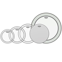 SET DE PARCHES REMO, PARA BATERIA, ACEITADO 1X12, 1X13, 1X16, 1X22 ENBASSADOR 1X14