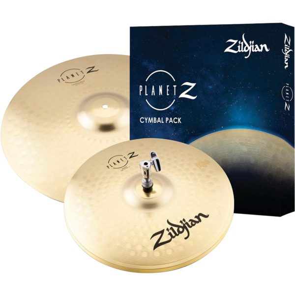 SET DE PLATILLOS PLANET Z ZILDJIAN, 2 PIEZAS, HIHAT 14 (PAR), CRASH RIDE 18