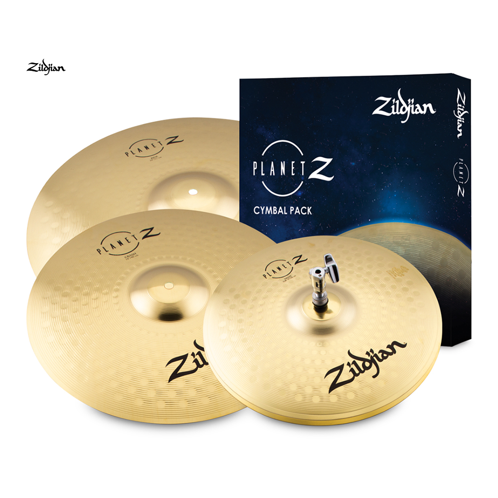 SET DE PLATILLOS PLANET Z ZILDJIAN, 3 PIEZAS, HIHAT 14 (PAR), CRASH 16, RIDE 20