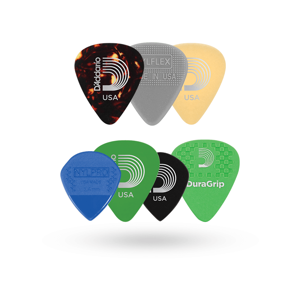 SET DE PUAS D'ADDARIO, 7 UNIDADES, DIFERENTES COLORES.