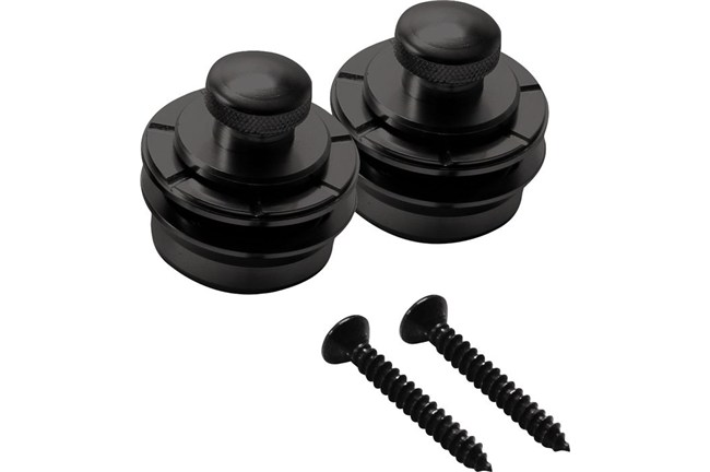 SET DE STRAPLOOK (PIN) HENNESSEY, PARA GUITARRA ELECTRICAS, ACUSTICA, BAJO, NEGRO