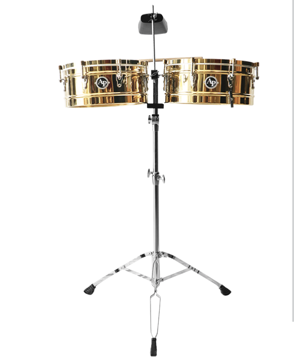 SET DE TIMBALES AP, DORADO, 13 X 14 X INCLUYE PEDESTAL