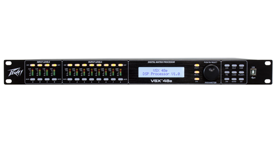 SISTEMA COMPLETO DE PROCESAMIENTO DIGITAL DE ALTAVOCES PEAVEY, 4 ENTRADAS, 8 SALIDAS BALANCEADAS VSXE 48