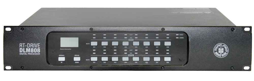 SISTEMA COMPLETO DE PROCESAMIENTO DIGITAL DE ALTAVOCES TOPP PRO, 8 ENTRADAS, 8 SALIDAS